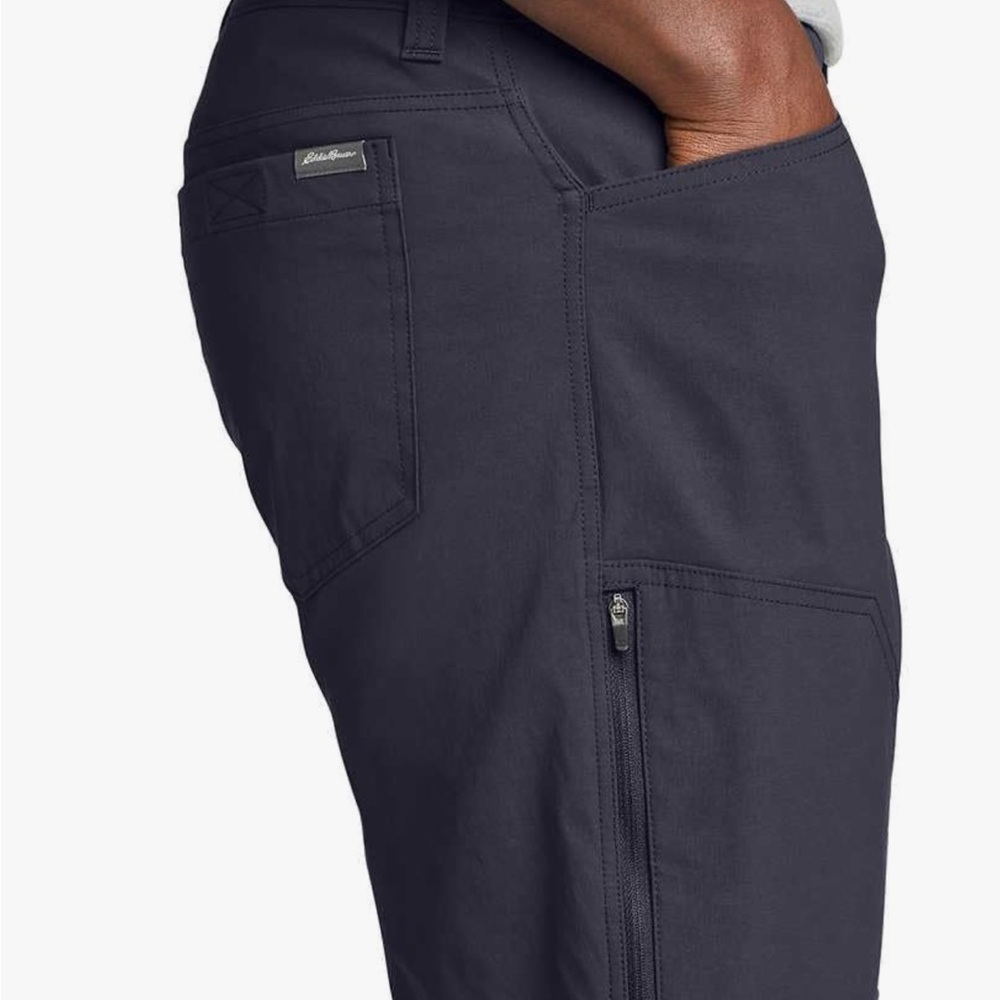 Eddie Bauer Fleece Lined Tech Pants Mens Size 38x30. Anthracite. Hiking, Outdoor